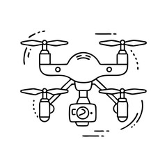 drone icon, drone vector illustration-simple illustration of drone, perfect for drone logos and icons