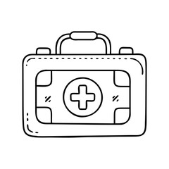 first aid kit icon, first aid kit vector illustration-simple illustration of first aid kit, perfect for first aid kit logos and icons