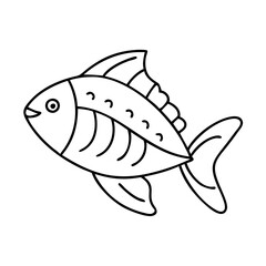 fish icon, fish vector illustration-simple illustration of fish, perfect for fish logos and icons