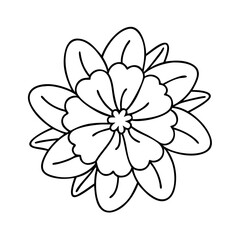 flower icon, flower vector illustration-simple illustration of flower, perfect for flower logos and icons