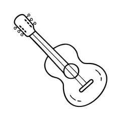guitar icon, guitar vector illustration-simple illustration of guitar, perfect for guitar logos and icons
