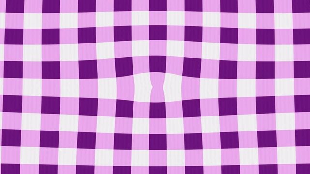 Bouncing purple gingham animation