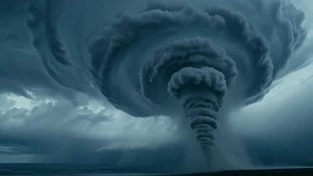 Surreal Storm in Dramatic Sky