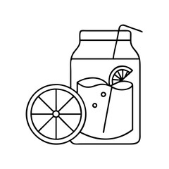 juice icon, juice vector illustration-simple illustration of juice, perfect for juice logos and icons