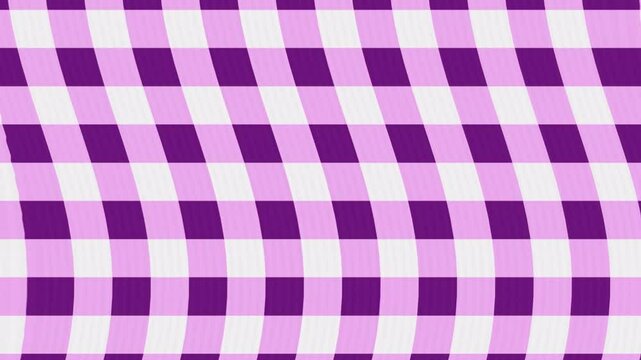Waving purple gingham animation