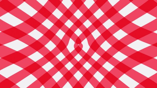 Latticedred gingham pattern bouncing