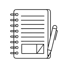 notebook icon, notebook vector illustration-simple illustration of notebook, perfect for notebook logos and icons