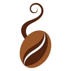 Coffee Bean Illustration Aromatic Design Element for Cafe, Restaurant, and Coffee Shop Branding