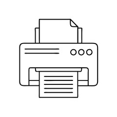 printer icon, printer vector illustration-simple illustration of printer, perfect for printer logos and icons