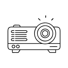 projector icon, projector vector illustration-simple illustration of projector, perfect for projector logos and icons