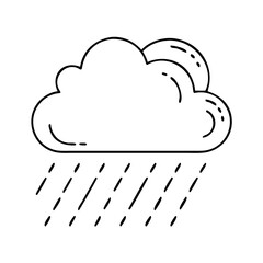 rain cloud icon, rain cloud vector illustration-simple illustration of rain cloud, perfect for rain cloud logos and icons
