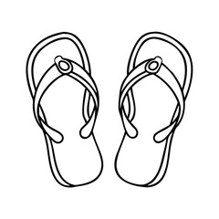 sandals icon, sandals vector illustration-simple illustration of sandals, perfect for sandals logos and icons