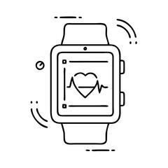 smartwatch icon, smartwatch vector illustration-simple illustration of smartwatch, perfect for smartwatch logos and icons