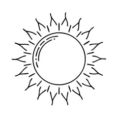 sun icon, sun vector illustration-simple illustration of sun, perfect for sun logos and icons