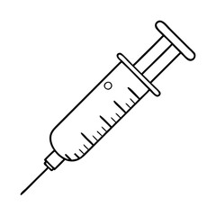 syringe icon, syringe vector illustration-simple illustration of syringe, perfect for syringe logos and icons