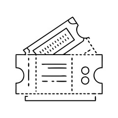 ticket icon, ticket vector illustration-simple illustration of ticket, perfect for ticket logos and icons