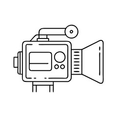 video camera icon, video camera vector illustration-simple illustration of video camera, perfect for video camera logos and icons
