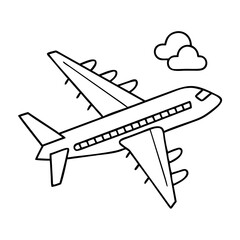 airplane icon, airplane vector illustration-simple illustration of airplane, perfect for airplane logos and icons