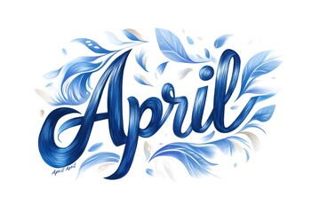 Obraz premium Curvy April Script