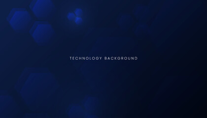 Abstract blue hexagonal background for futuristic digital hi-tech communication innovation design.