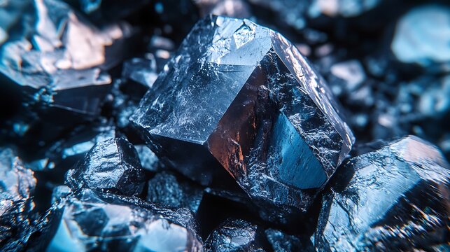 raw metallic lithium ore in close up with rugged reflective surfaces revealing natural mineral texture geological character and the value of strategic resource extraction