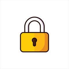 Padlock Icon - Vector Illustration, House Appliances
