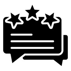 Feedback, Hybrid Work Glyph Design Vector Concept