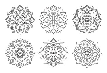 Detailed and stylish mandala bundle art illustrations, perfect for intricate and elegant designs.
