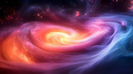 Obraz premium a close up of a spiral shaped object in a space