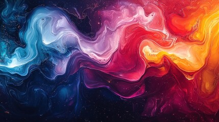 Obraz premium Abstract fluid art