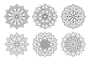 Detailed and stylish mandala bundle art illustrations, perfect for intricate and elegant designs.