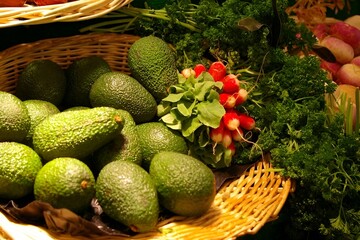 cucumbers in the market