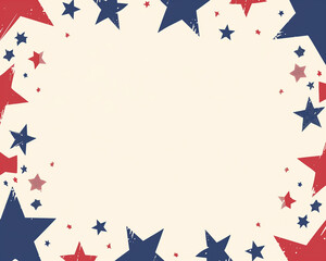 stars and stripes frame background