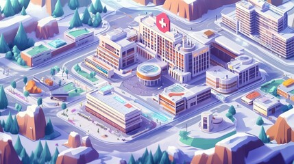 Winter City Hospital District Aerial View