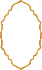 Luxury gold glitter islamic frame	