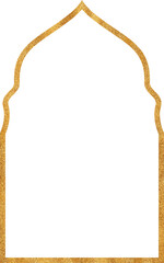 Luxury gold glitter islamic frame	