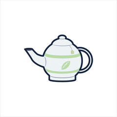 Teapot Illustration - Classic Brewing Container Vector