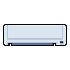 Air Conditioner Icon - Modern Wall-Mounted Cooling Device