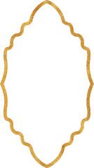 Luxury gold glitter islamic frame	