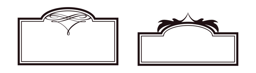 Set variety of ornamental frames