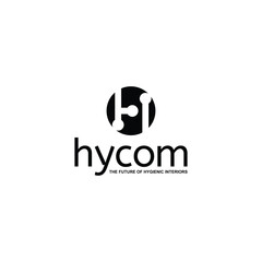 full color gradient letter initial logo with white background