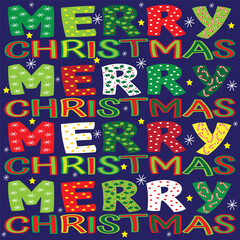 christmas greeting card  pattern illustration vector