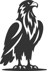 Silhouette of a eagle bird vector