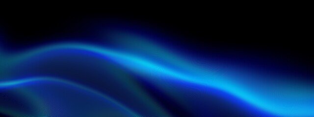beautiful abstract wave technology black background with blue light digital effect corporate concept