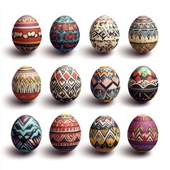 colorful easter eggs
