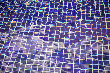 abstract background wave of water , swimming pool tiles, empty space
