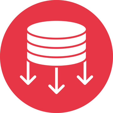 Feature Extraction glyph circle icon