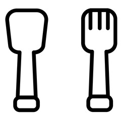 Eat Dinner Dish Line Icon