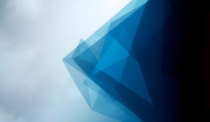 Obraz premium abstract blue background with triangles