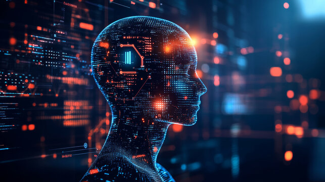 Digital transformation of artificial intelligence analyzing human-like characteristics in a virtual environment